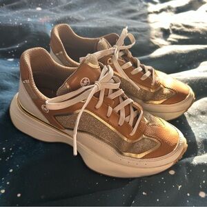 Michael Kors Gold Sparkle Runners